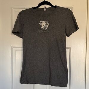 Women's Gray Graphic Short Sleeve Tee